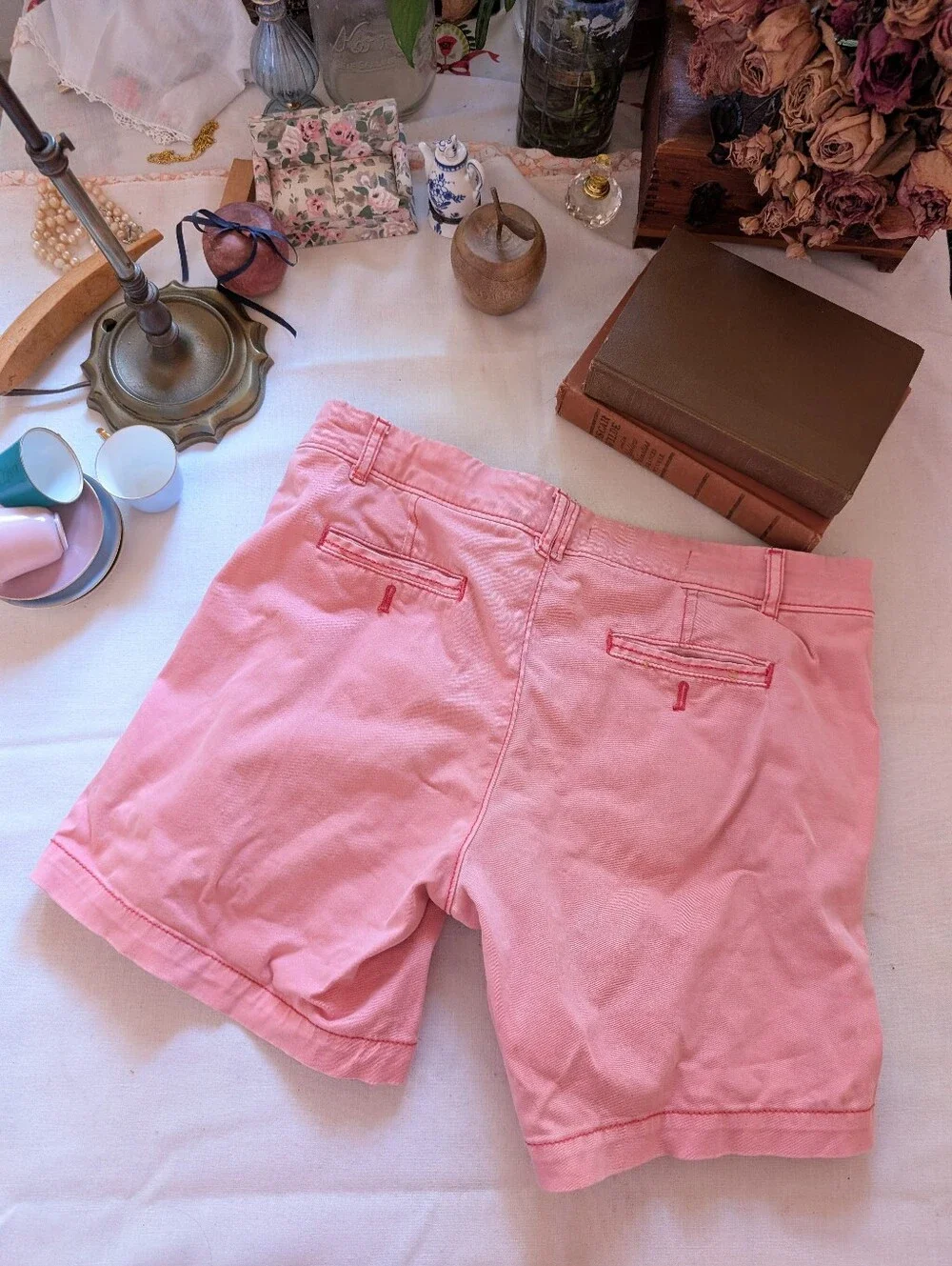 Anthropologie Pilcro And The Letterpress Hyphen Pink Chino Shorts - Size 29